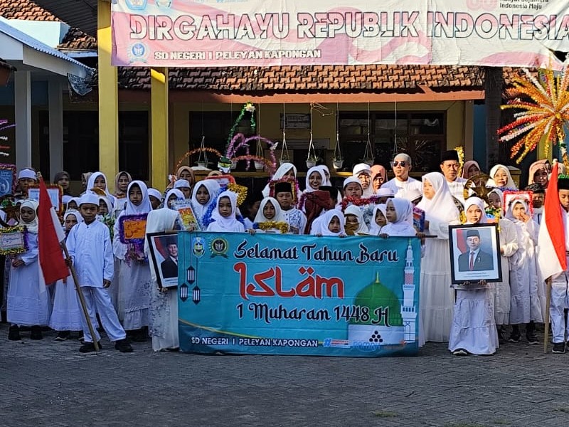 PERINGATAN TAHUN BARU ISLAM, SDN 1 PELEYAN KAPONGAN GELAR PAWAI 1 MUHARRAM 1448 HIJRIYAH